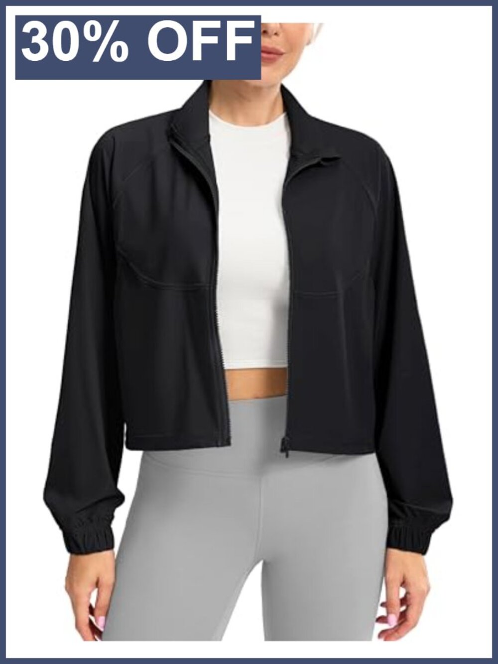 Women's Athletic Lightweight Jacket UPF 50+ Sun Protection Full Zip